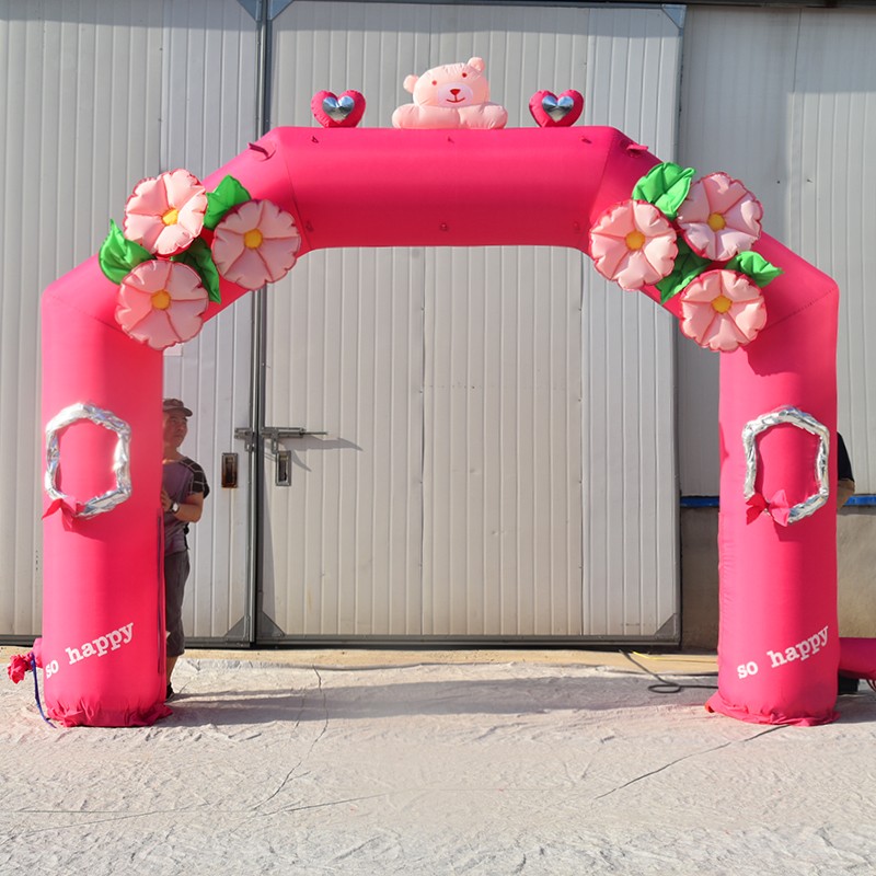 五指山粉色婚礼拱门